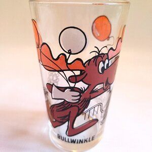 Vintage Bullwinkle Collector Pepsi Series Glass P.A.T. Ward (F)